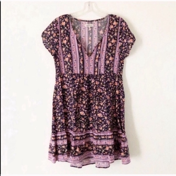 ARNHEM Bloom babydoll mini dress nightshade floral - Picture 4 of 12